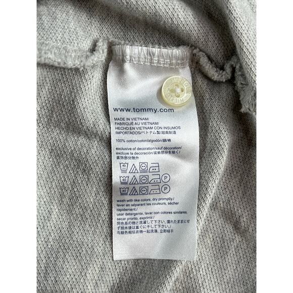 Tommy Hilfiger Polo Shirt Mens XL Gray Custom Fit Preppy 2-Button Golf Americana - Picture 8 of 9